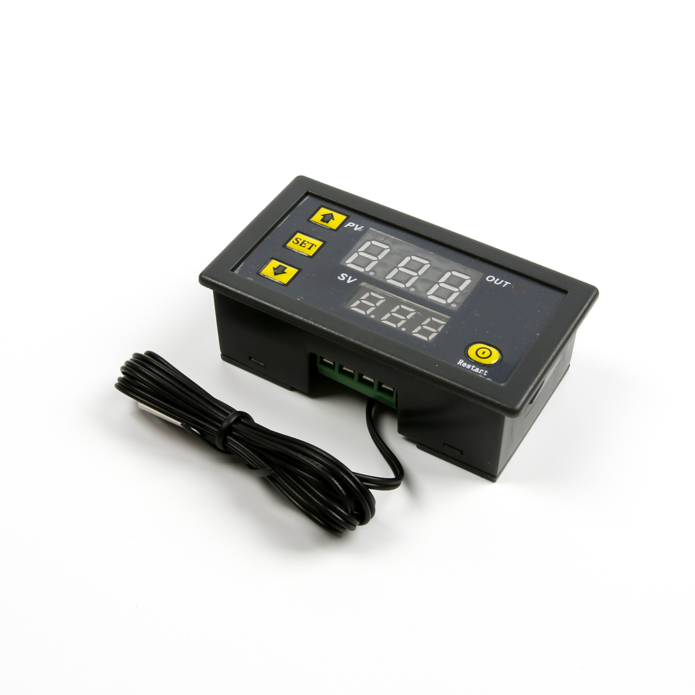 Цифровой терморегулятор (термостат) W3230 24в, кабель 1м